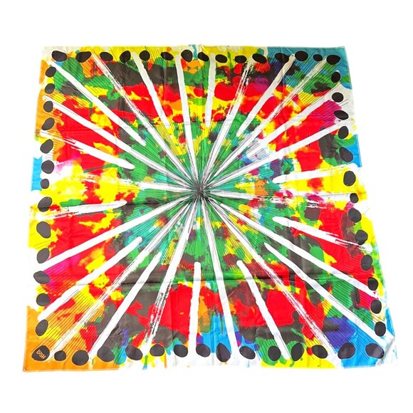 LUSH Limited Edition "Fireworks" 100% Recycled Polyester Knot Wrap, 39" x 39” - Picture 1 of 2